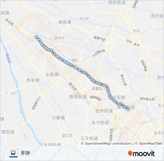 740路 bus Line Map