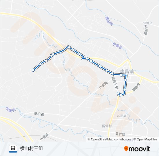 公交741路的线路图