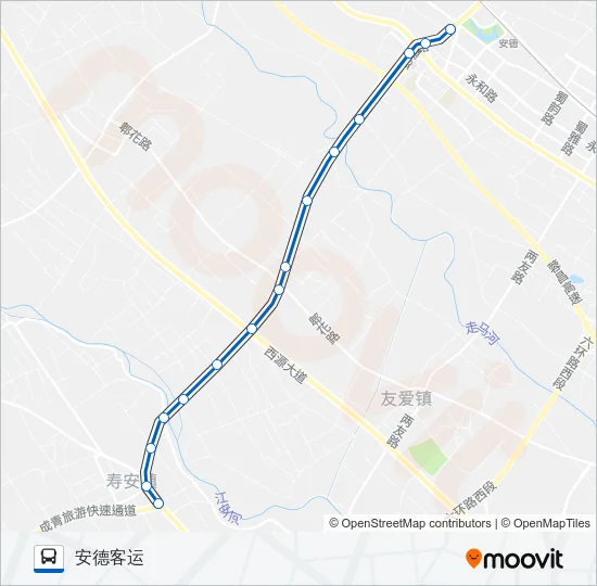 公交742路的线路图
