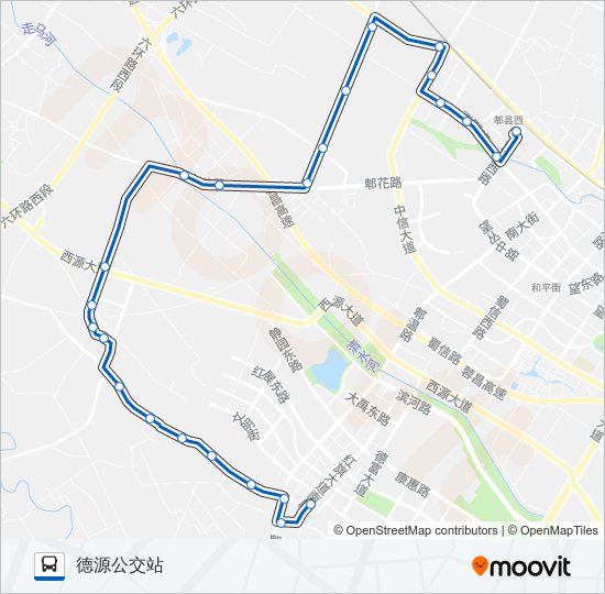 743路 bus Line Map