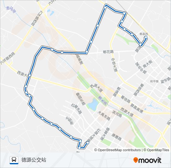 公交743路的线路图