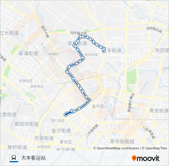 公交749路的线路图