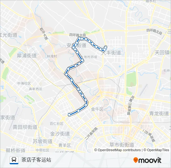 公交749路的线路图