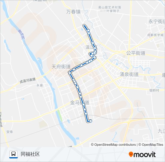 公交752路的线路图