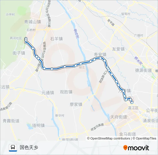 公交758路的线路图