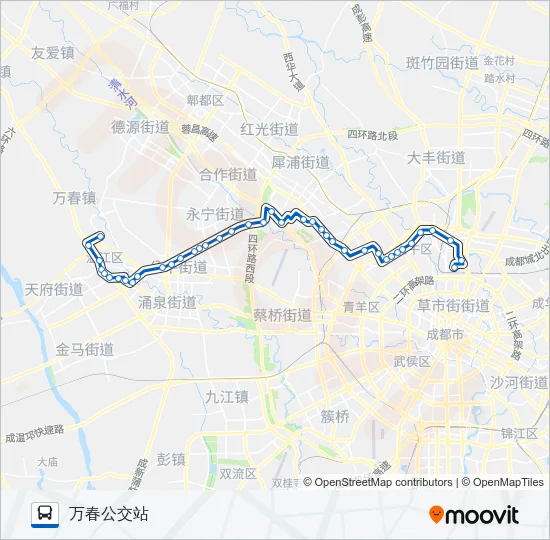 公交763路的线路图