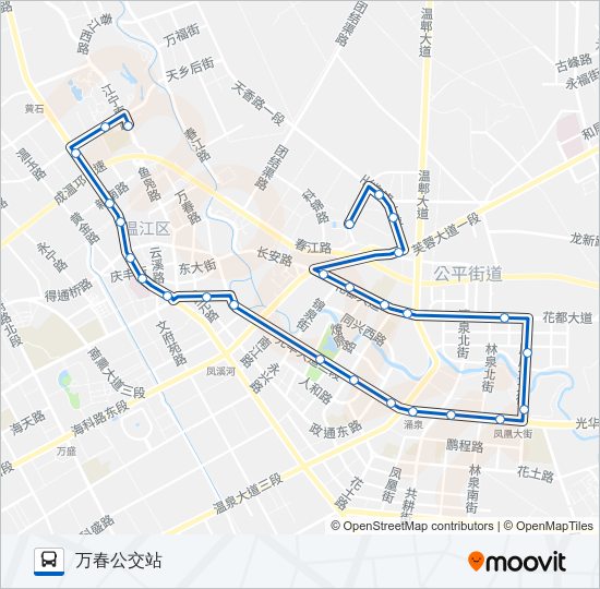 公交780路的线路图