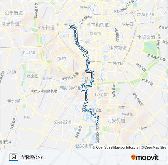 公交801路的线路图