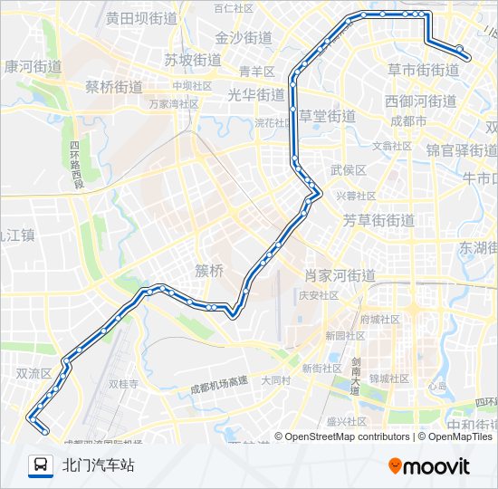 公交802路的线路图