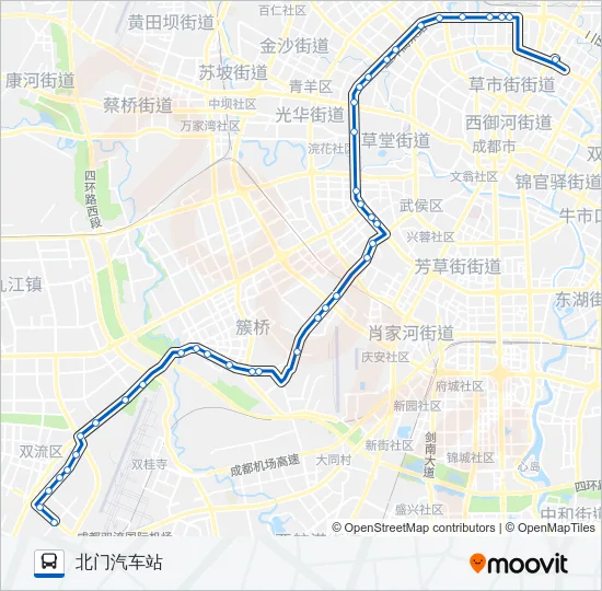 公交802路的线路图