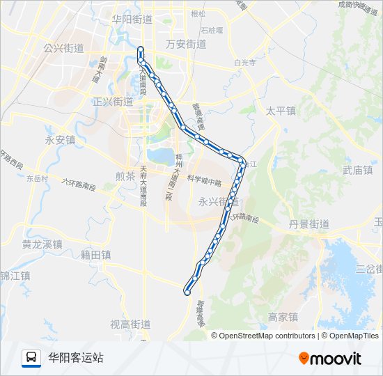 公交803路的线路图