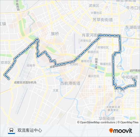 公交806路的线路图