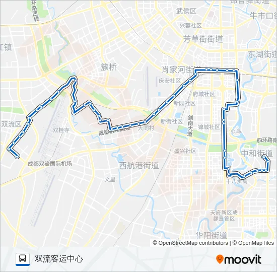 公交806路的线路图