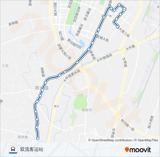 公交812路的线路图