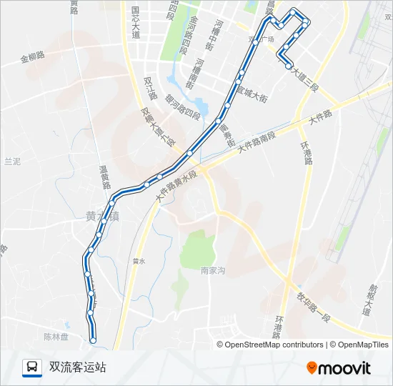 公交812路的线路图