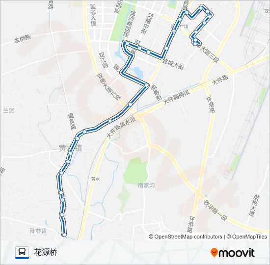 公交812路的线路图