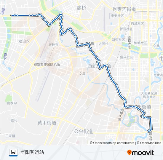 公交813路的线路图