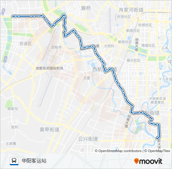 公交813路的线路图
