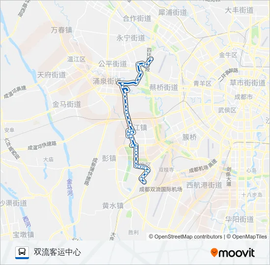 公交818路的线路图