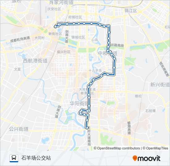 公交823路的线路图