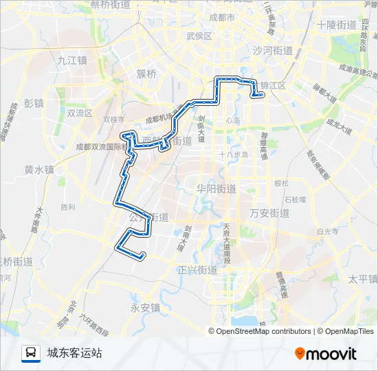 公交824路的线路图