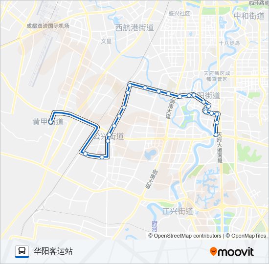 公交829路的线路图