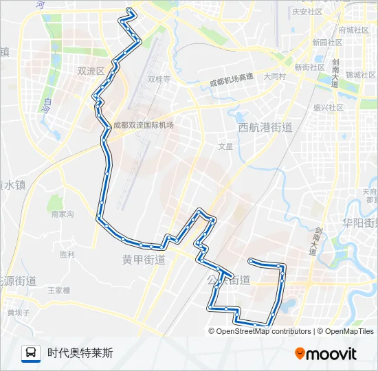 公交830路的线路图