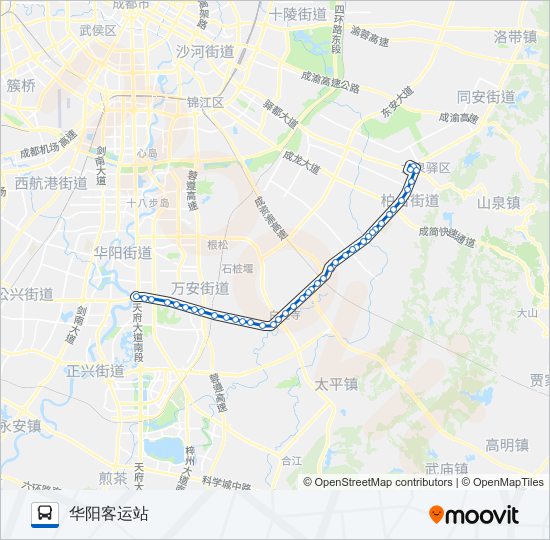 公交831路的线路图