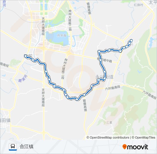 公交837路的线路图