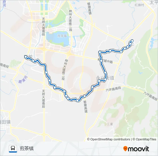 公交837路的线路图