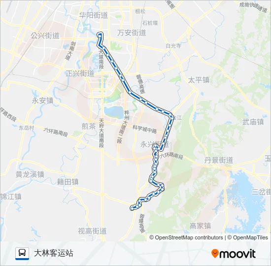 公交839路的线路图