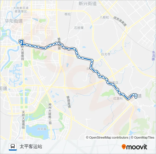 845路 Bus Line Map