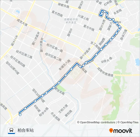 公交851路的线路图
