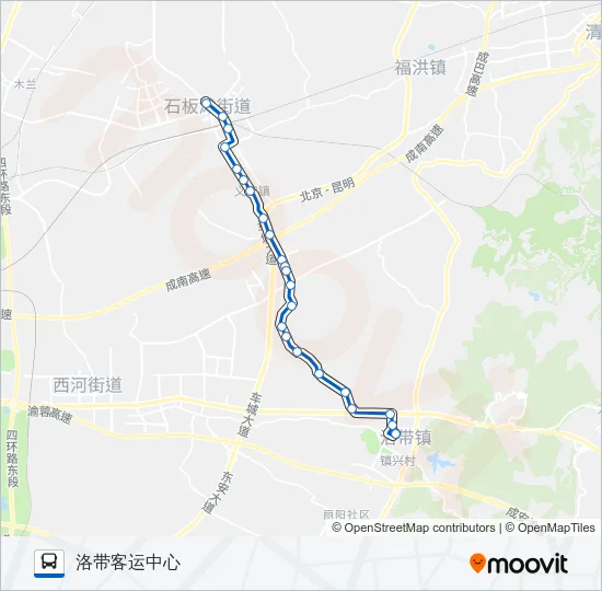 公交852路的线路图