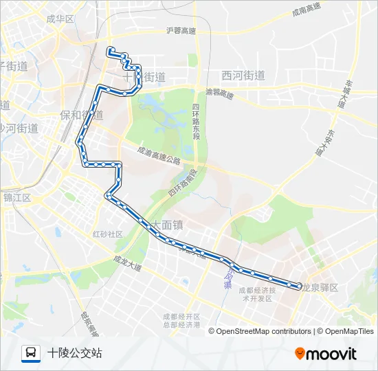 公交854路的线路图