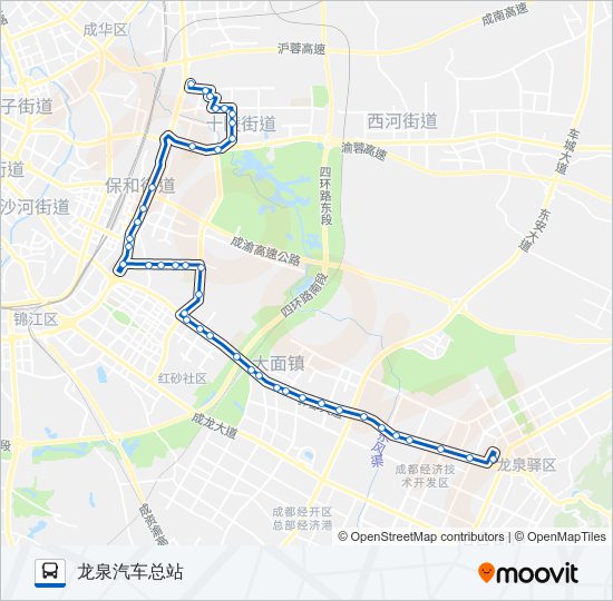 854路 bus Line Map