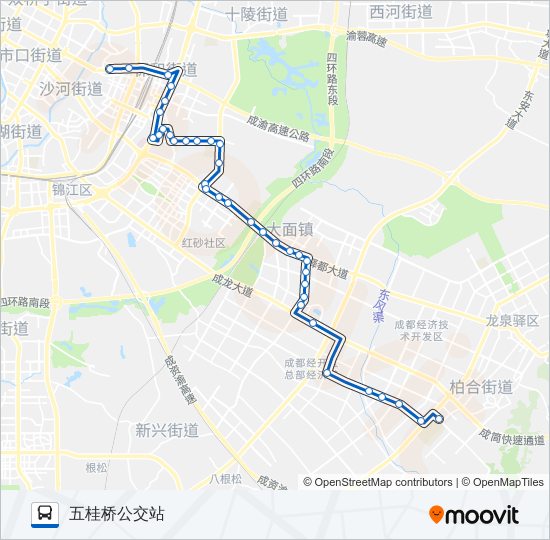 公交856路的线路图