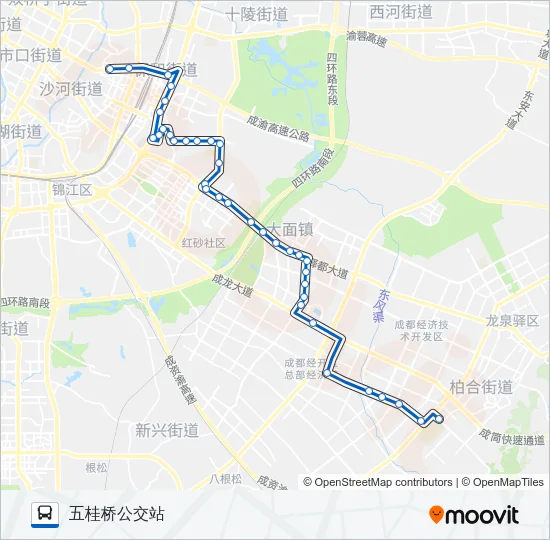 公交856路的线路图