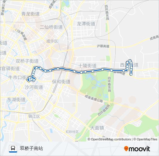 公交858路的线路图