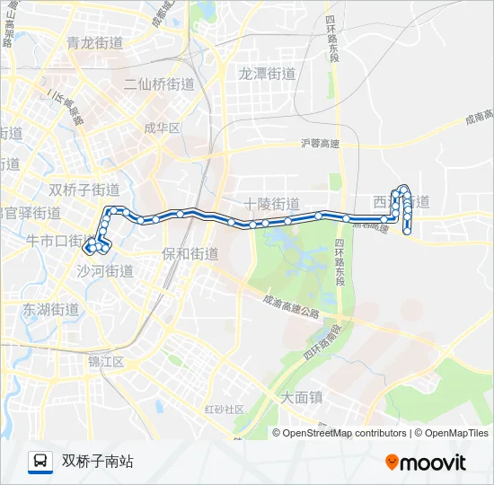 公交858路的线路图