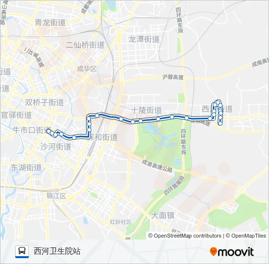 公交858路的线路图