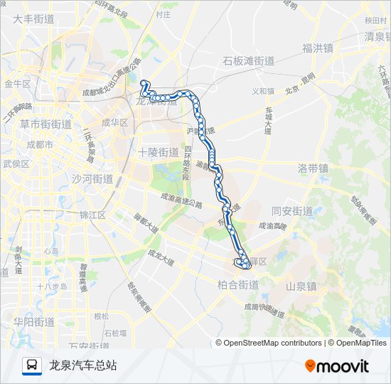 公交860路的线路图