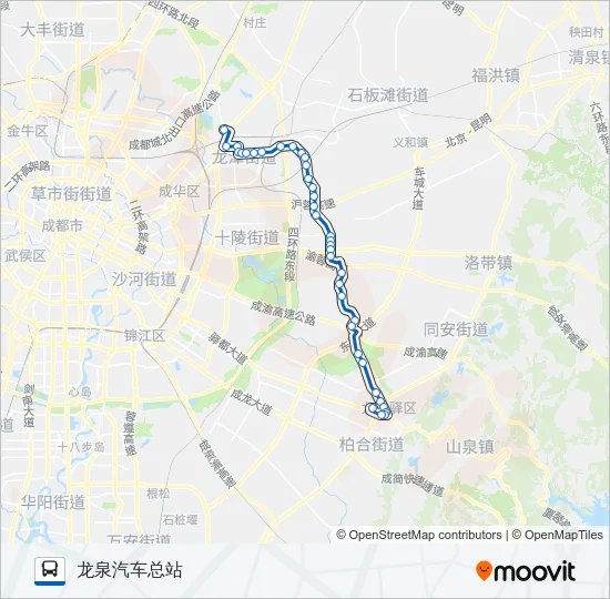公交860路的线路图