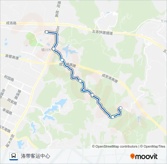 公交861路的线路图