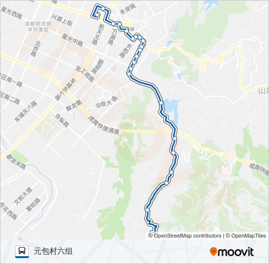 公交862路的线路图