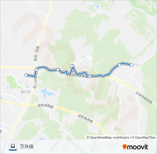 公交863路的线路图