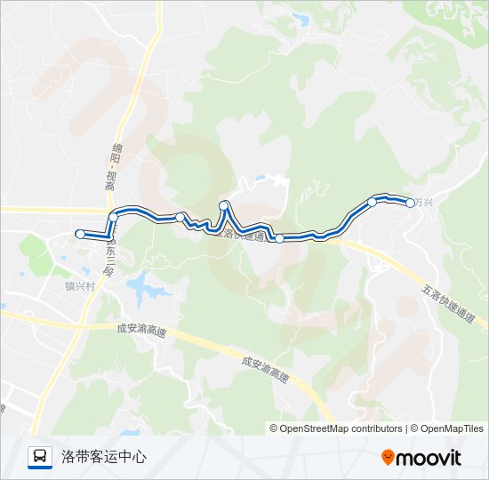 公交863路的线路图