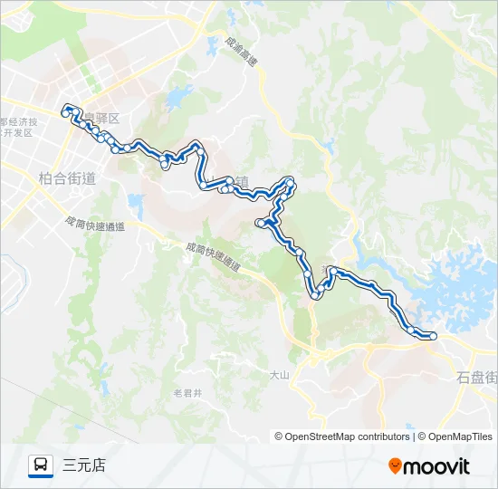 公交865路的线路图