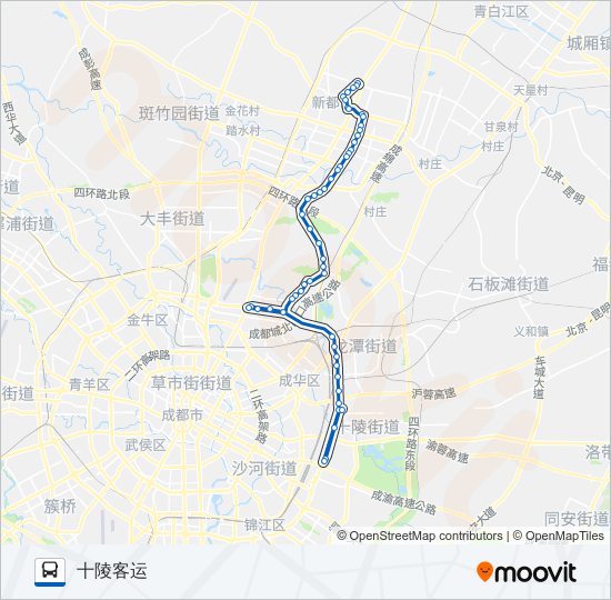 公交867路的线路图