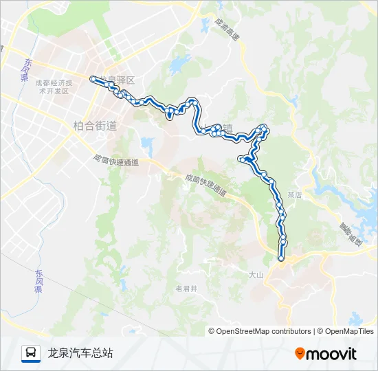 公交870路的线路图